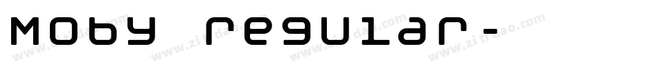 Moby regular字体转换
